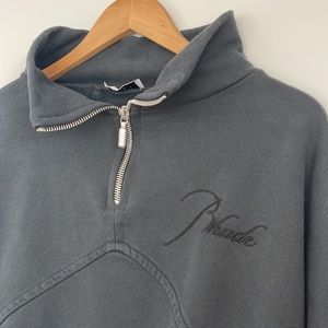RHUDE mens half zip sweater